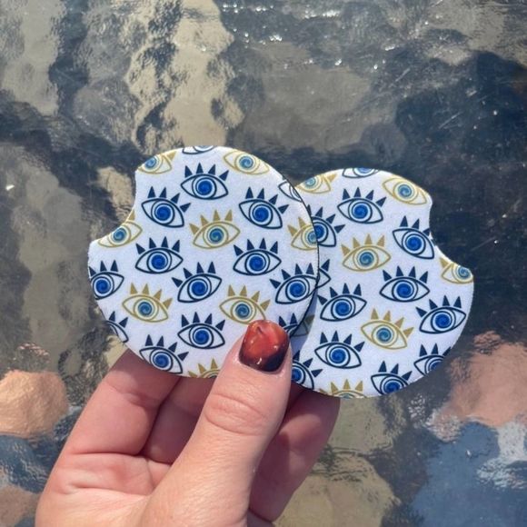 All Seeing Eye Car Coaster Set | Evil Eye Coaster - Picture 5 of 11